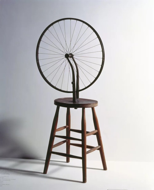 マルセル・デュシャン、シルクスクリーン作品、「瓶乾燥機と自転車の